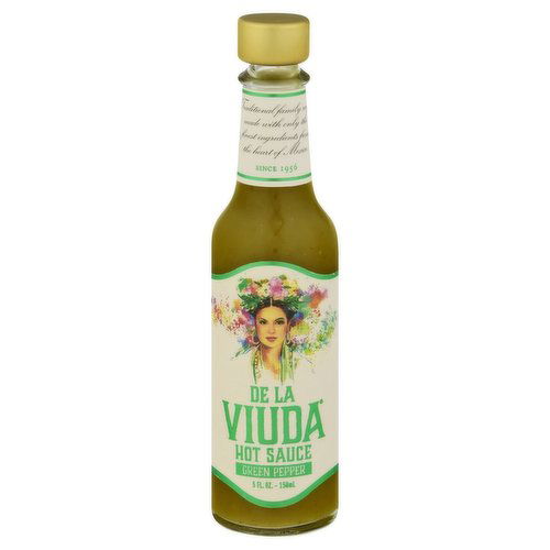 De La Viuda Green Pepper Hot Sce GF